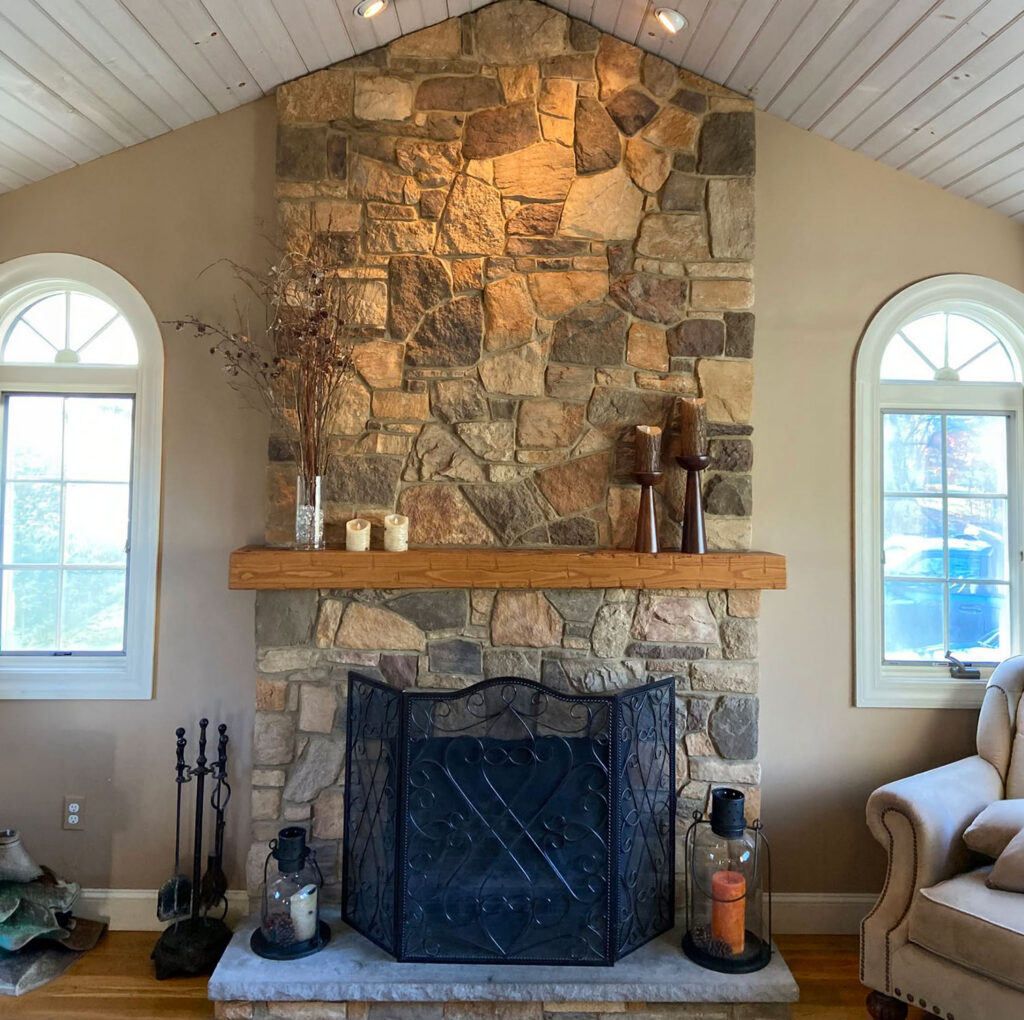 Fireplace Refacing & Stone Veneer